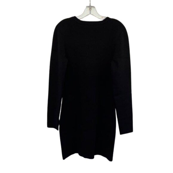 NEW Aritzia Babaton Gallagher Sculpt Knit Long Sleeve Dress Black Noir Size: XL - Picture 5 of 7